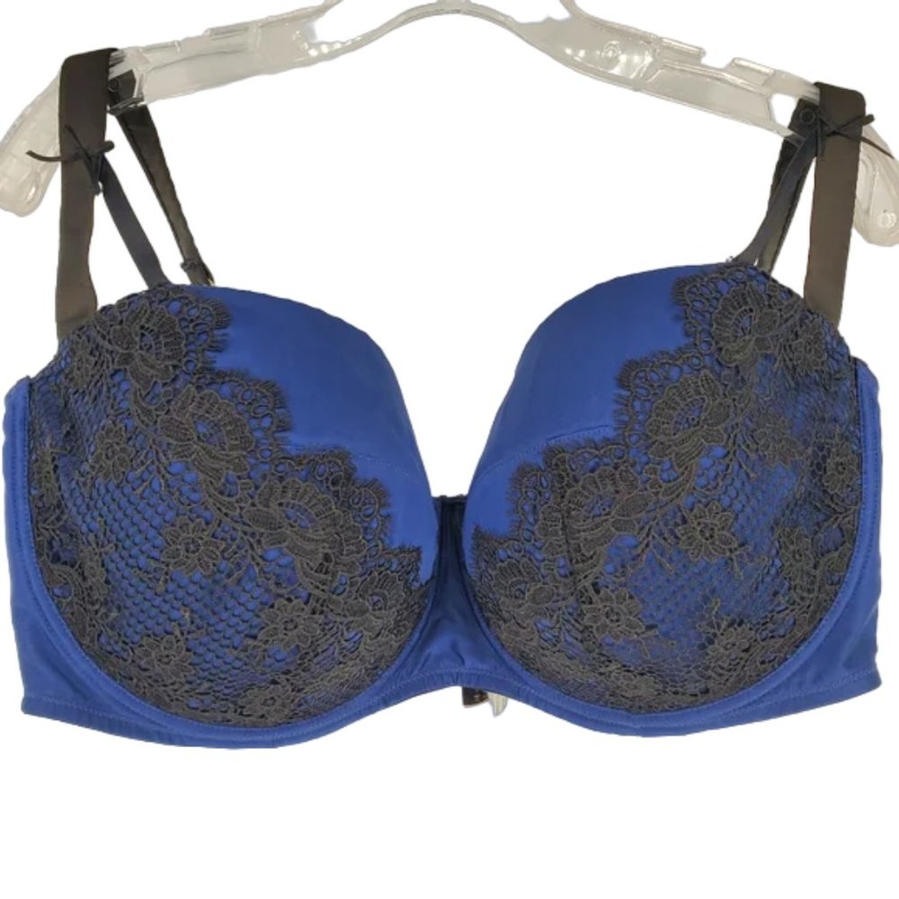 Playful Promises Bra Sexy Lingerie Plus size Curvy Full Coverage Underwire 44I